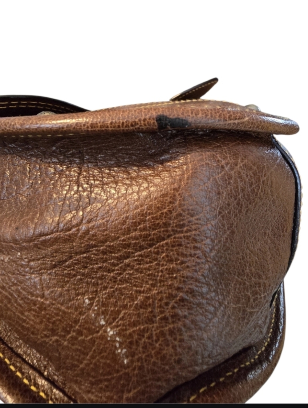 Bally Vintage Made In Italy Saddle Crossbody Bag With Vintage Bally Dustbag - Picture 13 of 16